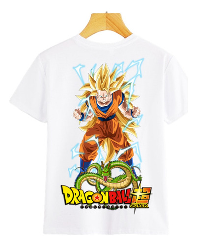 Camisetas De Goku Para Niños Sublimada - Piel De Durazno