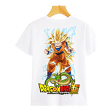 Camisetas De Goku Para Niños Sublimada - Piel De Durazno