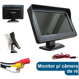 Mini Monitor Veicular 430p 4:3 Com Áudio 