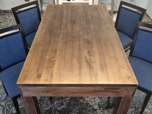 Juego De Comedor De Madera. Mesa De 1.60x90 Y 4 Sillas. 