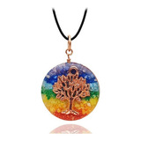 Collar Orgonita 7 Chakras Arbol De La Vida + Estuche Tureloj