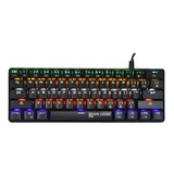 Teclado Gamer Hype Legend Rebel Qwerty Outemu Red Inglés Us Color Negro Con Luz Rgb