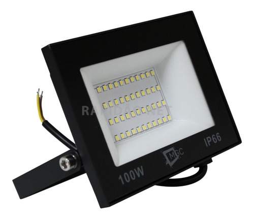 Luminaria Refletor Led Smd 100w Prova D´água Holofote Bivolt Cor Da Carcaça Preto Cor Da Luz Branco-frio 110v/220v