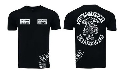 Camisa Camiseta Samcro Sons Of Anarchy Banda Rock Top