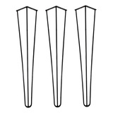 3 Hairpin Leg 50cm Triplo Industrial Mesa Suporte 1/4 M1