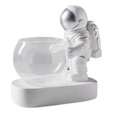 Planta Terário Vaso De Vidro Transparente Astronauta