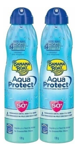 Banana Boat  Aqua Protection  Fps50+ 220ml  Pack C/2