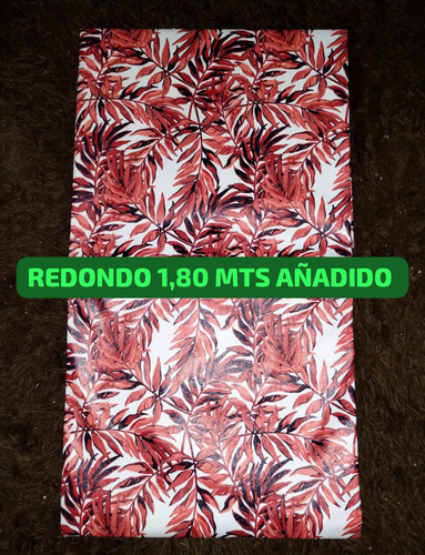 Mantel Ecocuero Estampado Redondo 1.80 Agregado