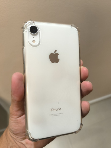 iPhone XR 128gb Branco + Capinha Antichock + Cabo Carregador