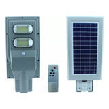 2 Pz Lampara Led Solar 60w Con Control Remoto Y Accesorios Color Luz Blanco Frio 6500k