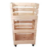 Organizador Verdulero Cocina Con Ruedas X 3