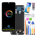 Pantalla Lcd Para Samsung A50 A505f A505u Amoled Con Marco