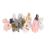 12 Piezas De Hadas Jardín Conejo Mini Conejo De Pascua