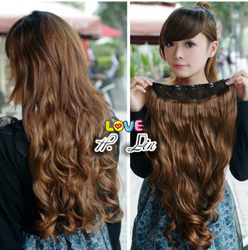 Cabelo Aplique Alongamento Fibra Japonesa 60cm Cor 30 Ruivo