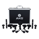 Kit De Microfone Akg Drum Set Session 1 Para Bateria Outlet Cor Preto