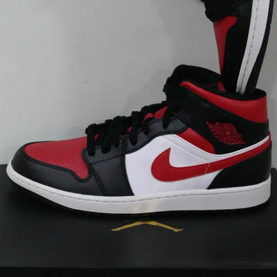 Tenis Air Jordan 1 Mid Alternate Bred Toe  | Envío gratis