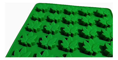 Molde Silicona Flexible Marihuana X 25 Cavidades 