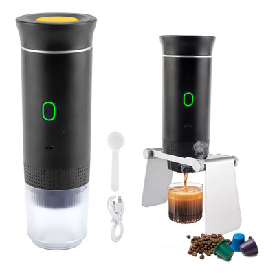 Cafetera Espresso Eléctrica Portátil 3 En 1, Caliente Y Frío