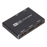 Concentrador Displayport Splitter 1x3 8k 30hz 4k 144hz Tripl