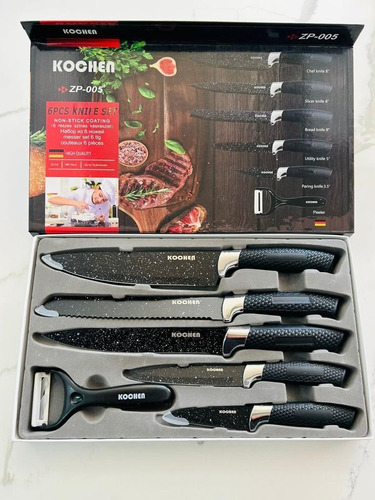 Set Cuchillos Profesional Kochen Calidad Alemana 6 Pcs