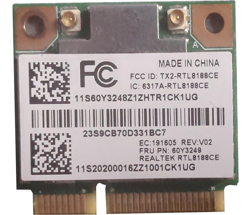 Tarjeta Wifi Realtek Rtl8188ce