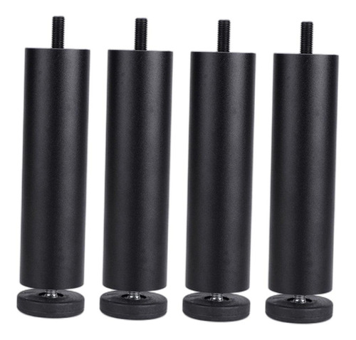 Patas Del Sofá De Los Muebles 4pcs Para La Cama Negro 25cm