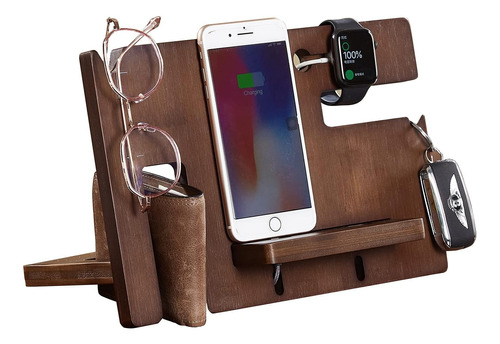 Organizador Mesa De Noche Base Celular Reloj Cartera Gafas