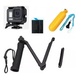 Kit P Gopro Hero11 10 9 Black Tripé Bateria Estanque Bastão