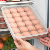 Huevera Plástica Con Tapa Para 24 Huevos Contenedor Huevos