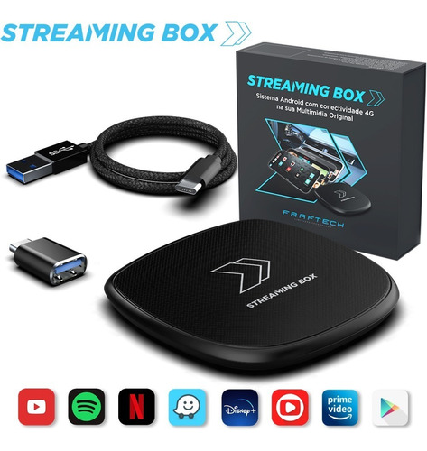 Streaming Box Automotivo Para Carros Com Sistema Carplay App