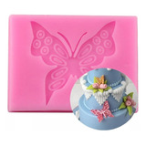 Molde De Silicona Fondant Molde Silicona 1 Mariposa