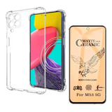 Capa Capinha + Pelicula Ceramica Fosca Para Galaxy M53 5g