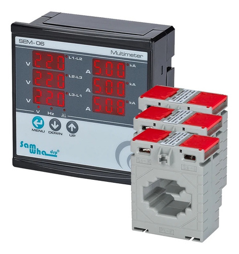 Multimedidor Digital Trifasico 0-500 V/ 400a ( V, A, Hz)