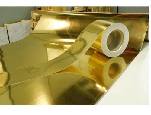Vinil Adesivo Dourado Metalizado 5mx30cm Silhouette Cameo