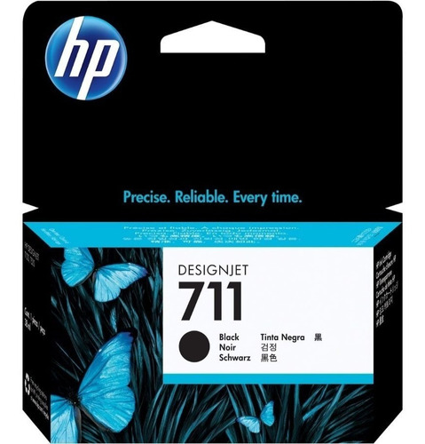 Cartucho Hp 711 Negro 38ml Cz129a Plotter T120 T520 Original