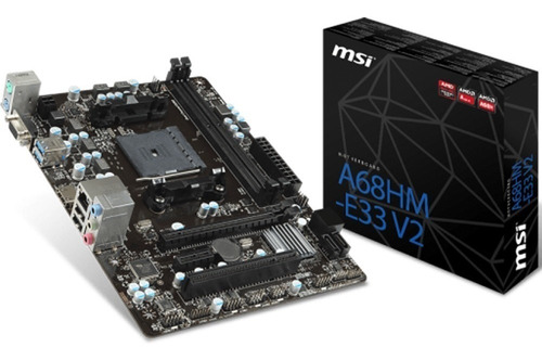 Motherboard Msi A68hm-e33 V2 Amd Apu Fm2+ A68 Mexx