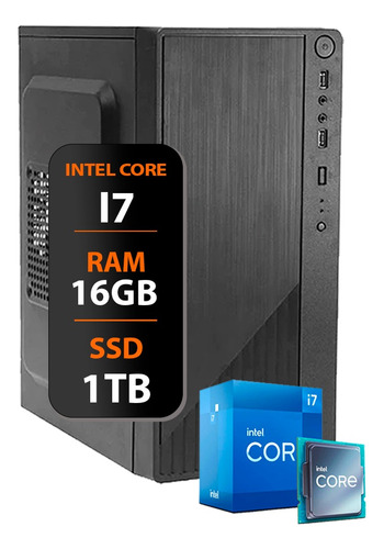 Computador Intel Core I7 4°gera. Ssd 1tb / 16gb Memória Ram