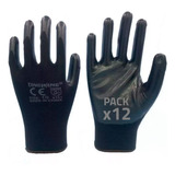 Pack 12 Guantes Trabajo Activex Multigrip Nylon Alta Calidad