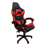 Silla Gamer Escritorio Oficina Ergonómica Reclinable Color Rojo