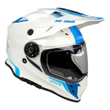 Casco J34 Adventure Cross Doble Visor Red Blue Yellow Just1