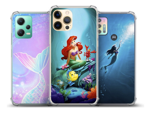 Capa Capinha Case Princesa Ariel Pers. Para Xiaomi