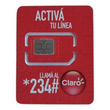 Chip Sim Claro - Prepago - 3 En 1 - 4g 