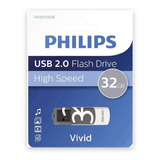 Pendrive Philips Usb 2.0 32gb / Vivid Color Gris