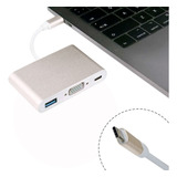 Convertidor Tipo C A Vga Adaptador Usb 3.1 Hub 720p Cable