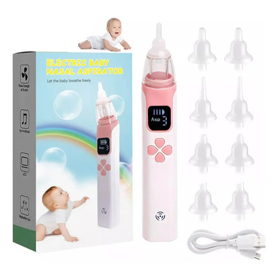 Aspirador Nasal Bebé Saca Mocos Seguro Eléctrico Limpiador Color Rosa | MercadoLibre