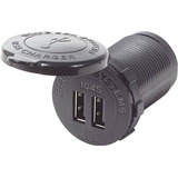 Cargador Con Doble Puerto Usb - Negro