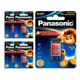 10 Pilhas Alcalinas Premium Aaa Panasonic (5 Cart)
