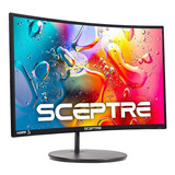 Monitor Led Curvo Sceptre, 24 Juegos, Full Hd, 1080p, 75 Hz