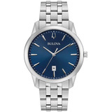 Relógio Bulova Masculino 96b338 Analógico Prata Slim Classic