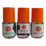 Kit Mc Nails Basicos 3 Pz Primer Antihongos Aceite Cuticula
